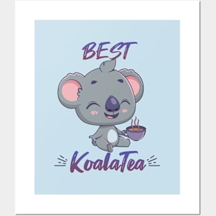 Kawaii KoalaTea pun design Posters and Art